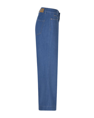 Conny Pressed Crease Wide Leg Cropped Jeans 28" Leg
