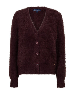 Red Button Cardigan fuzzy
