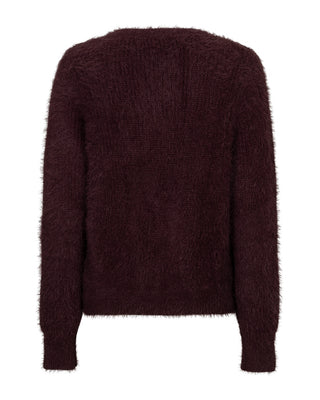 Red Button Cardigan fuzzy