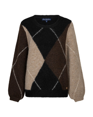 Red Button Argyle sweater