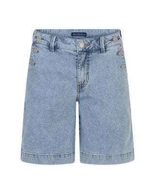 Red Button Bibette Shorts & Buttons Denim