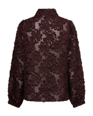 Red Button Blouse fringes