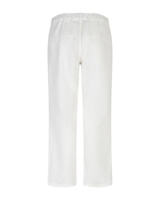 Red Button Conny Cropped Linen / Cotton Off White