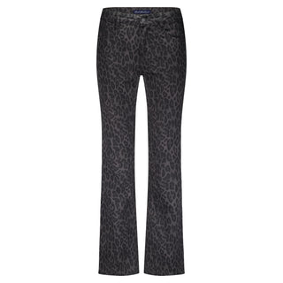Red Button Kim Leopard High Rise Straight Jeans