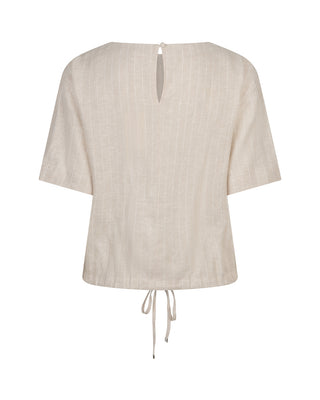 Red Button Skyler Pinstripe Short Sleeve Top