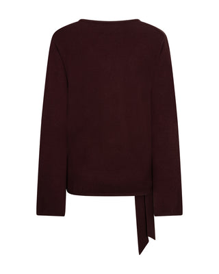 Red Button Sweet Knot Lightweight Jumper