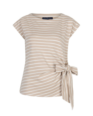 Red Button Terry Stripe with knot