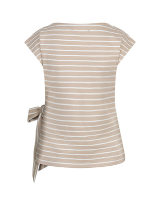 Red Button Terry Stripe with knot