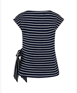 Red Button Terry Stripe with knot