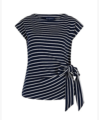 Red Button Terry Stripe with knot