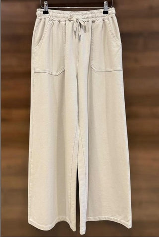 Sasa Cotton Wide Leg Trousers