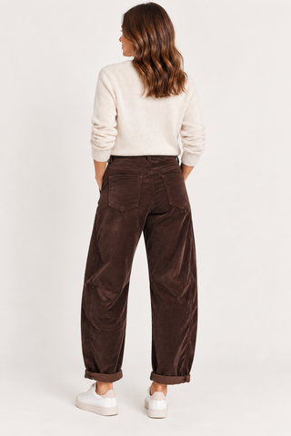 Sasa Barrel Leg Cord Trousers