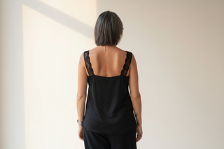 Back shot in black