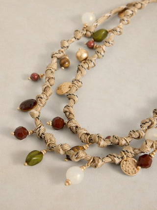 White Stuff Rope Charm Necklace