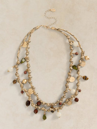 White Stuff Rope Charm Necklace