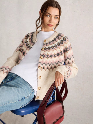 White Stuff Arctic Fairisle Cardigan