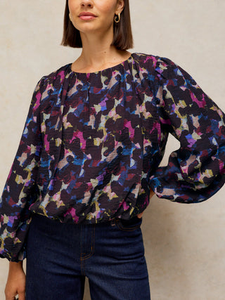 White Stuff Lyra Bubble Hem Top