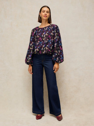 White Stuff Lyra Bubble Hem Top