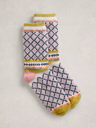 White Stuff Star Fairisle Wool Socks
