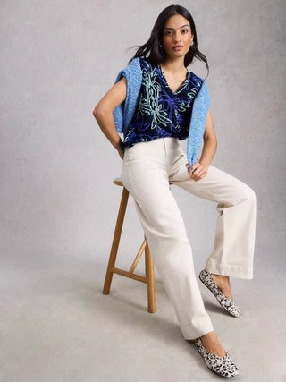 White Stuff Iris Linen T-Shirt