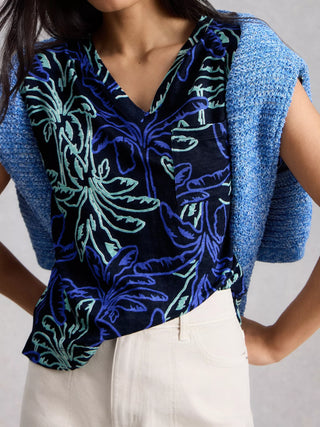 White Stuff Iris Linen T-Shirt