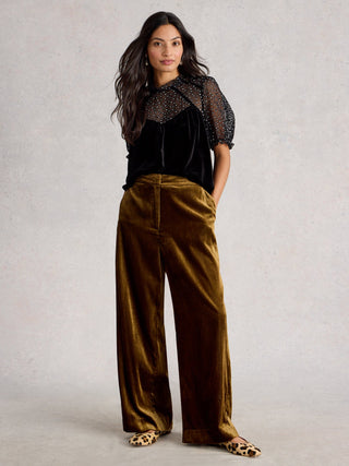 White Stuff Lexi Velvet Top