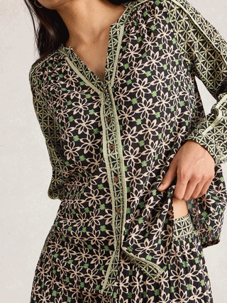 White Stuff Mabel Mixed Print Top