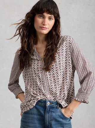 White Stuff May Mix Print Top