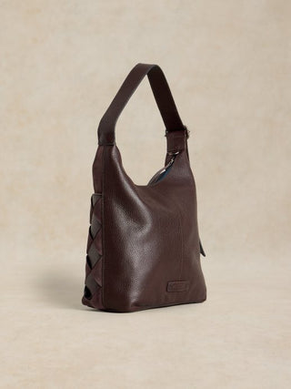 White Stuff Sophia Leather Weave Crossbody Bag