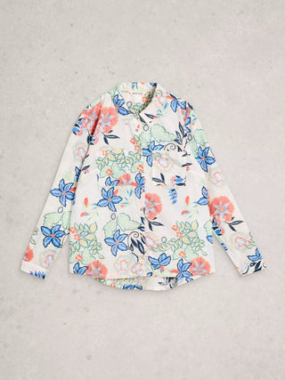 White Stuff Sophie Organic Cotton Printed Shirt