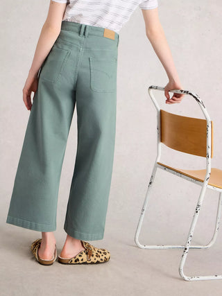 White Stuff Tia Wide Leg Crop Jean