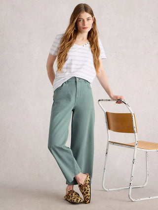 White Stuff Tia Wide Leg Crop Jean