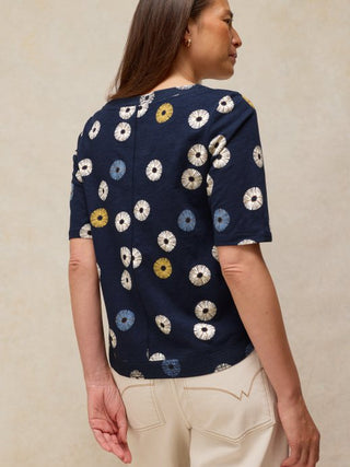White Stuff Weaver Notch Neck T-Shirt