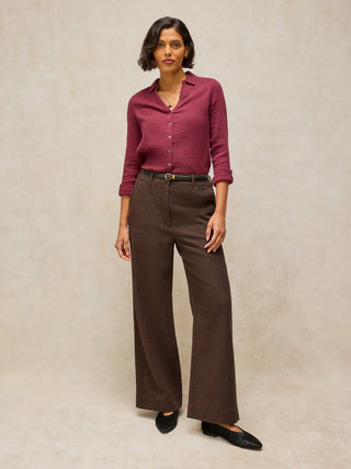 White Stuff Belle Tweedy Wide Leg Trousers