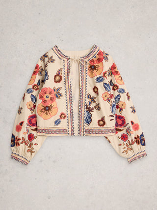 White Stuff Jolie Embroidered Jacket