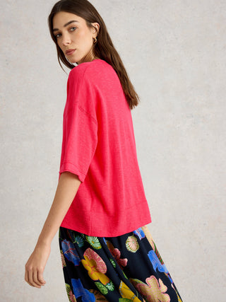White Stuff Kate Linen Blend Tee