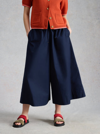 White Stuff Lauryn Poplin Wide Leg Crop Trousers