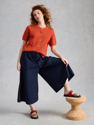 White Stuff Lauryn Poplin Wide Leg Crop Trousers