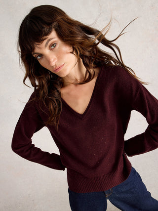 White Stuff Lily V-Neck Jumper