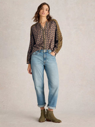 White Stuff Mabel Mixed Print Top
