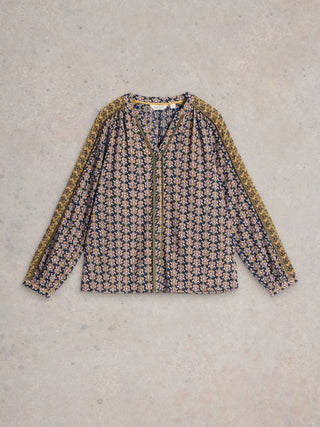 White Stuff Mabel Mixed Print Top