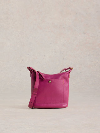 White Stuff Mini Fern Leather Crossbody Bag