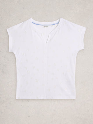 White Stuff Nelly Embroidered T-Shirt