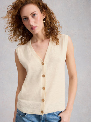 White Stuff Nova Linen Blend Tank Top