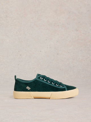 White Stuff Pippa Cord Lace Up Trainer