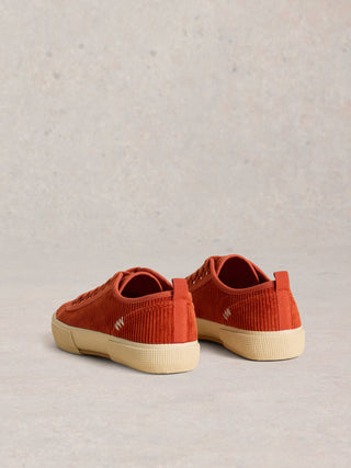 White Stuff Pippa Cord Lace Up Trainer