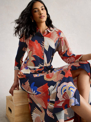 White Stuff Rua Long Sleeve Dress