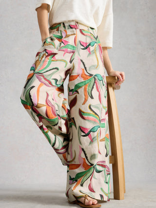 White Stuff Sasha Wide Leg Linen Trouser