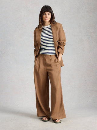 White Stuff Sasha Wide Leg Linen Trouser