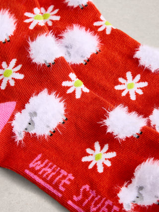 White Stuff Fluffy Sheep Ankle Socks
